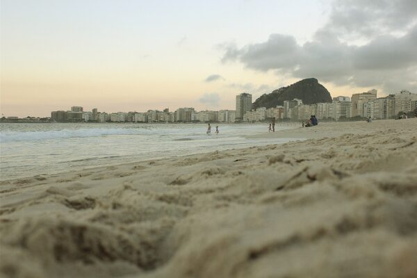 Copacabana beach in Rio de Janeiro