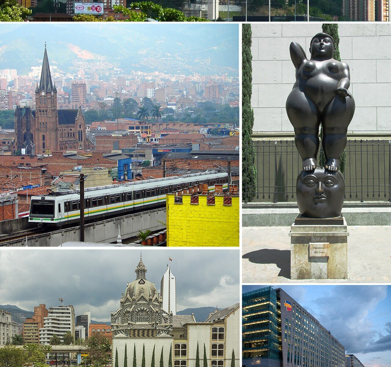 Medellín cityscape montage
