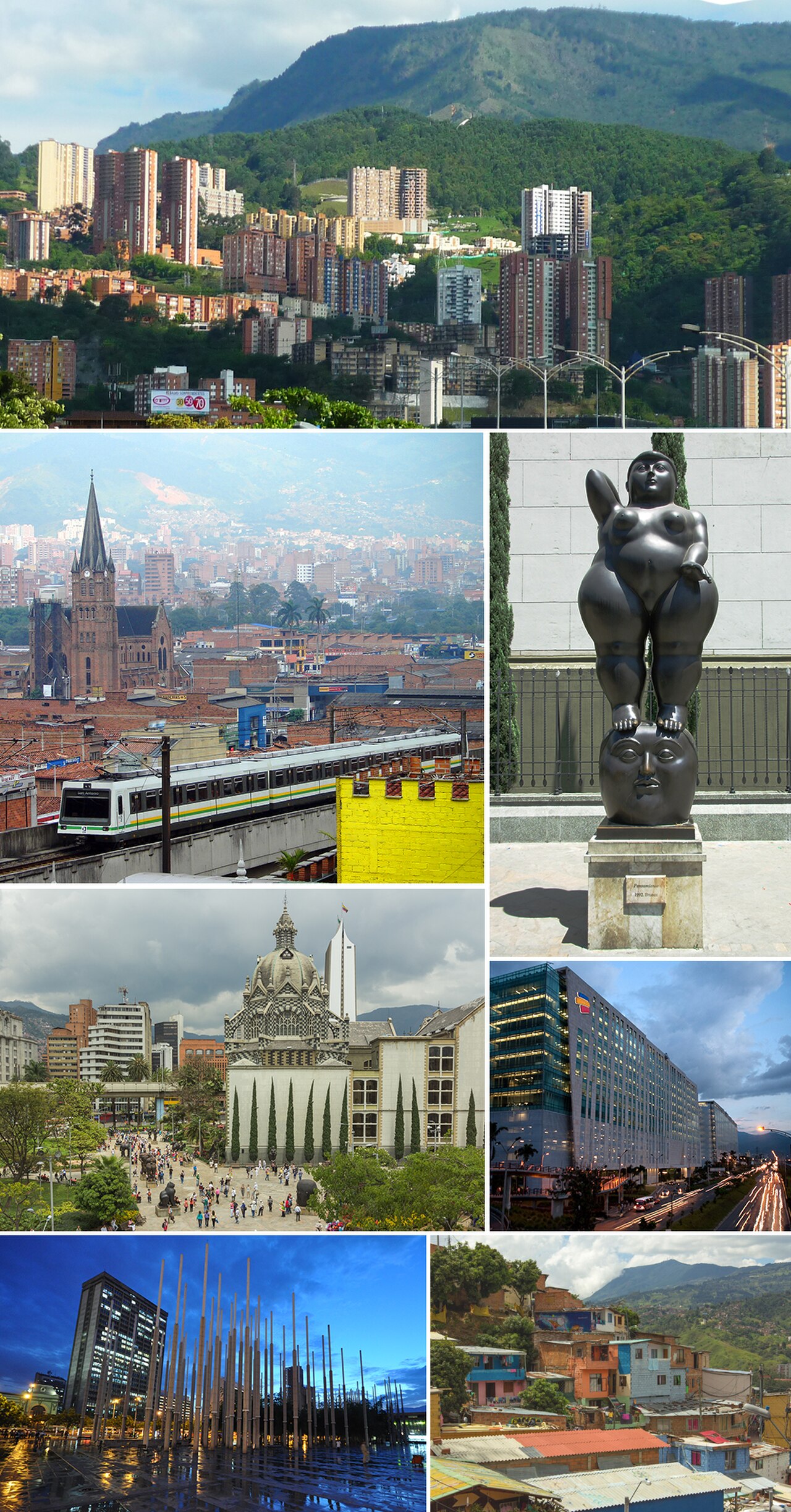 Medellín cityscape montage