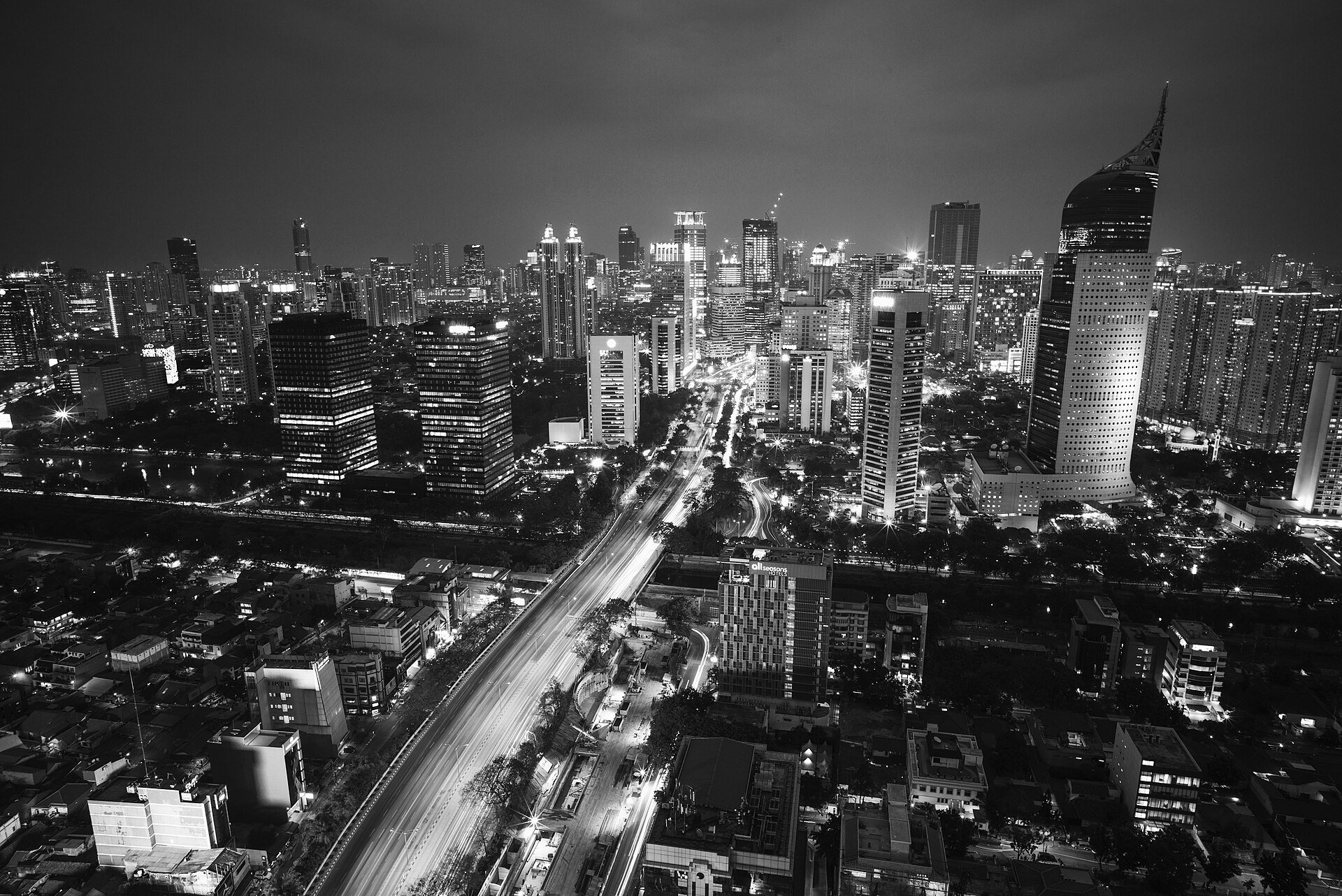 Indonesia state firms - Jakarta business district and skyline