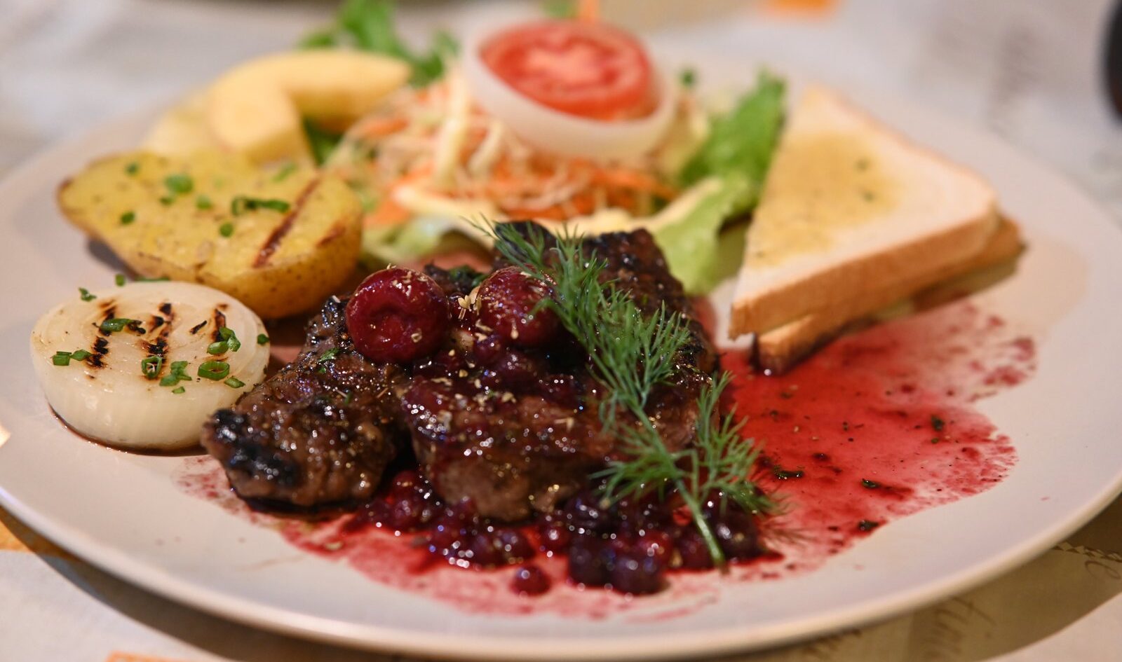 A plated fine-dining dish.