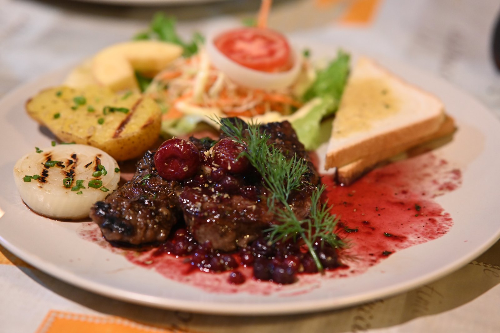 A plated fine-dining dish.