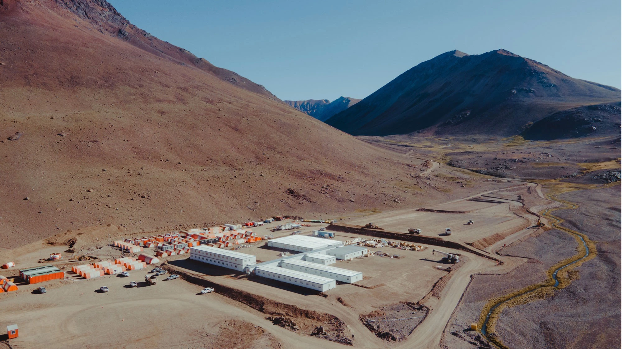 Los Azules — an open-pit copper mine in the Andes