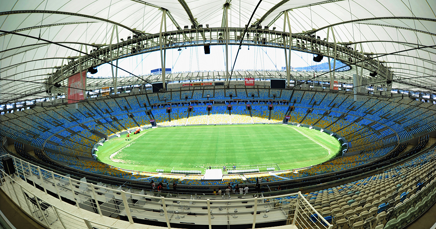 The Maracanã stadium in Rio de Janeiro.