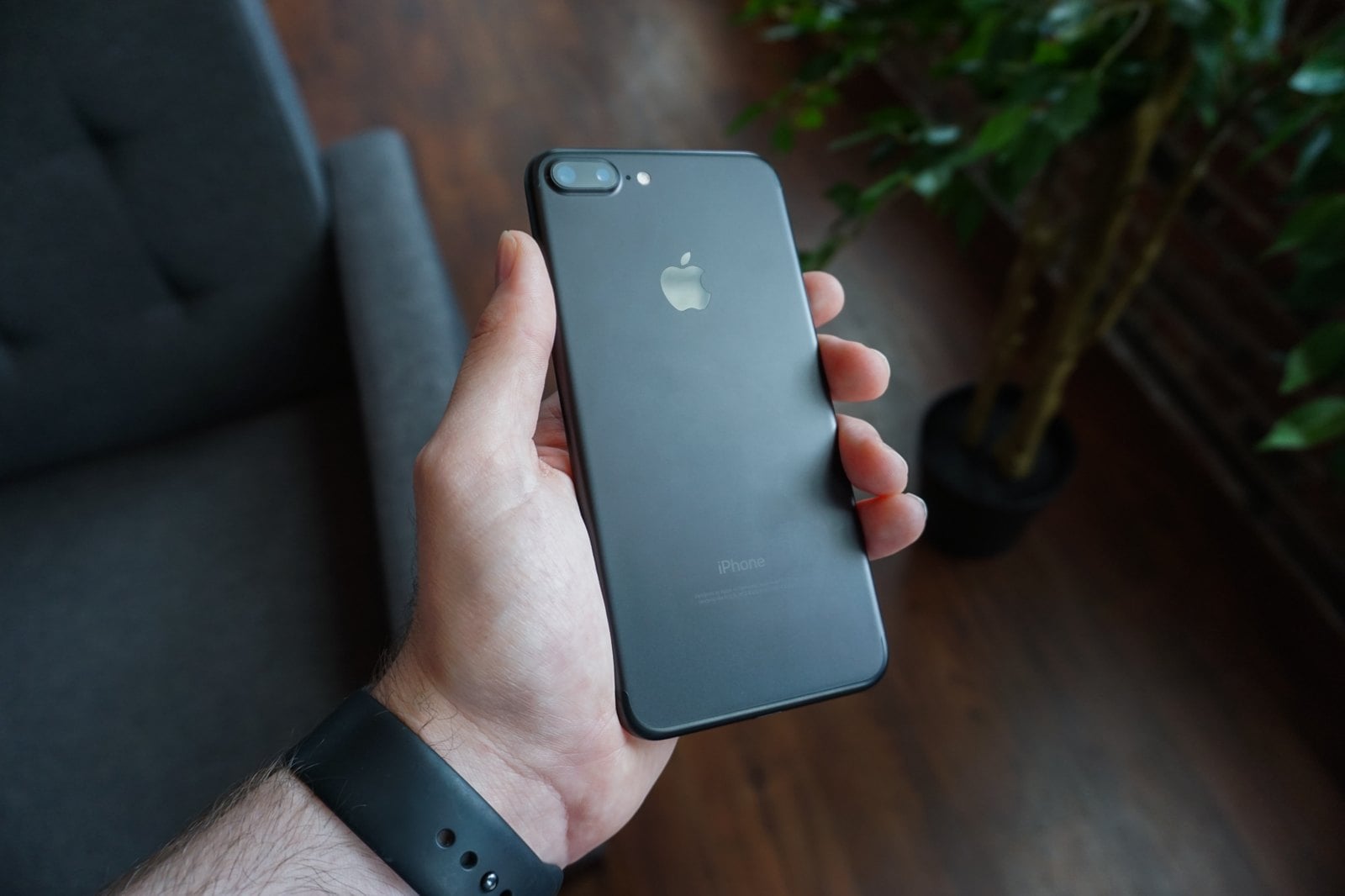 A person holding a smartphone.