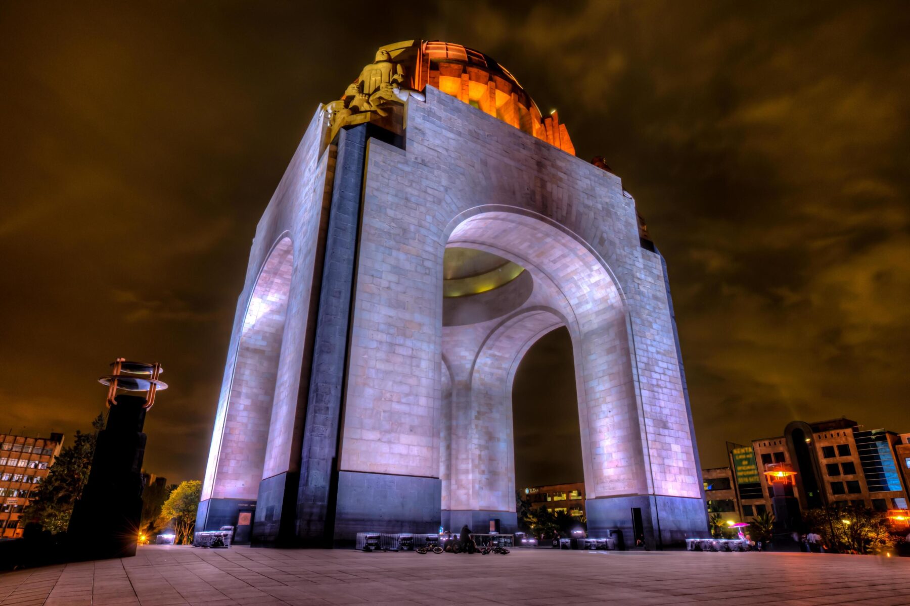 Monument to the Revolution, Mexico City at night
