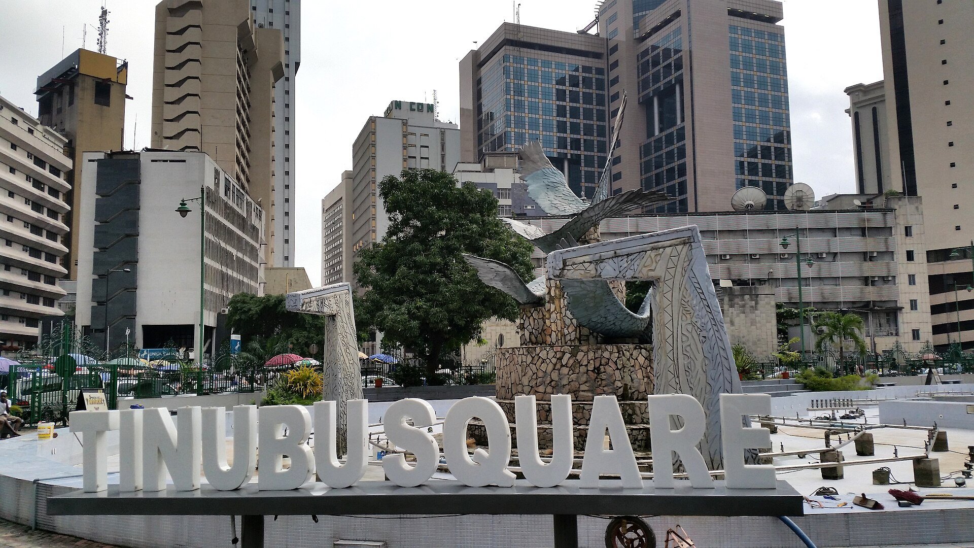 diaspora mortgage loan - high-rise towers around Tinubu Square in central Lagos, Nigeria