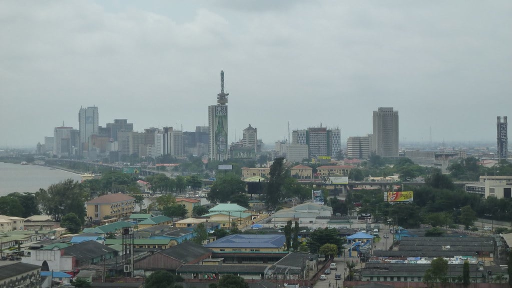 Nigeria crypto rules: the Lagos business district, home to most of the country's digital-asset firms
