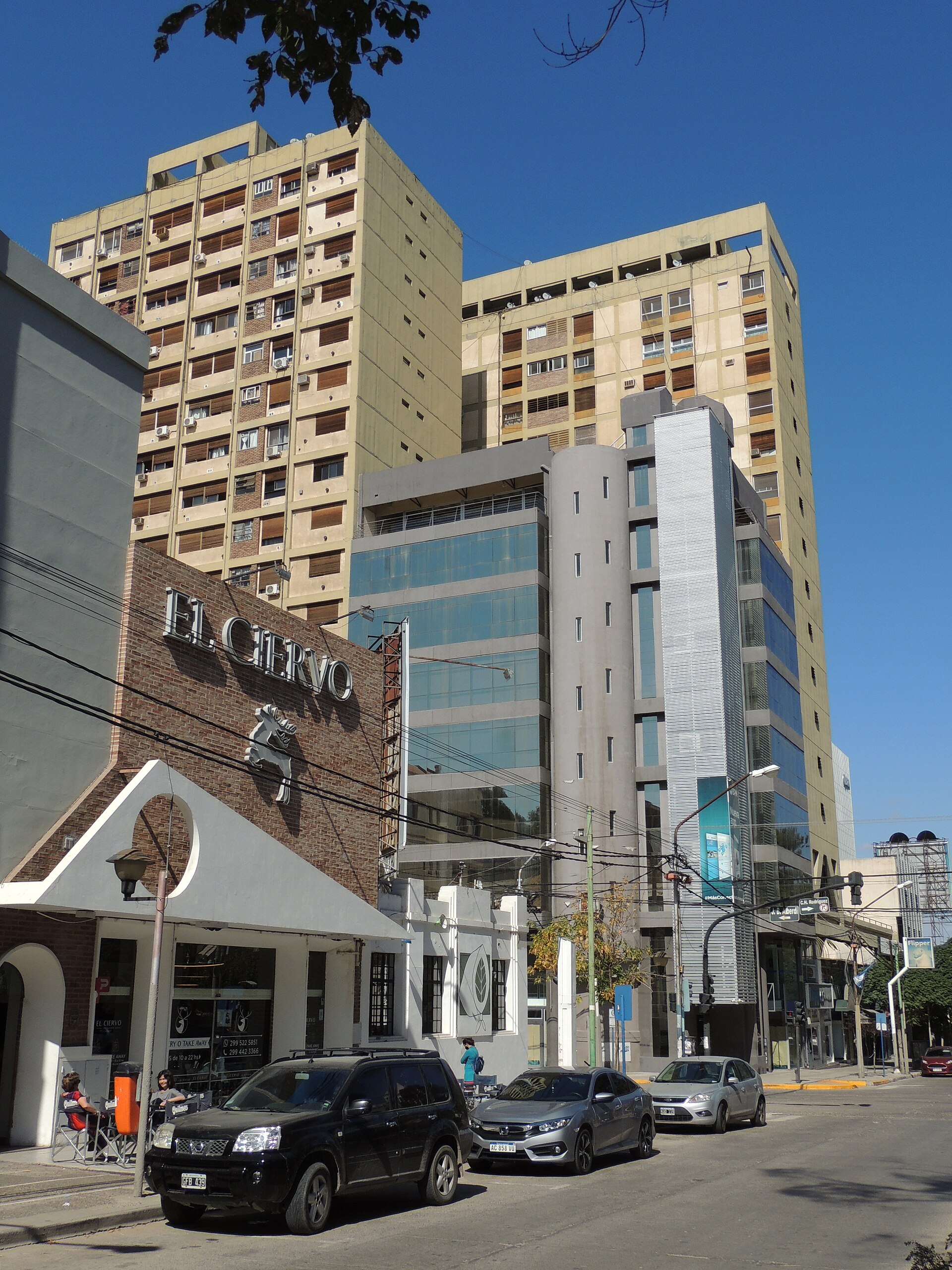 A street in downtown Neuquén, Argentina