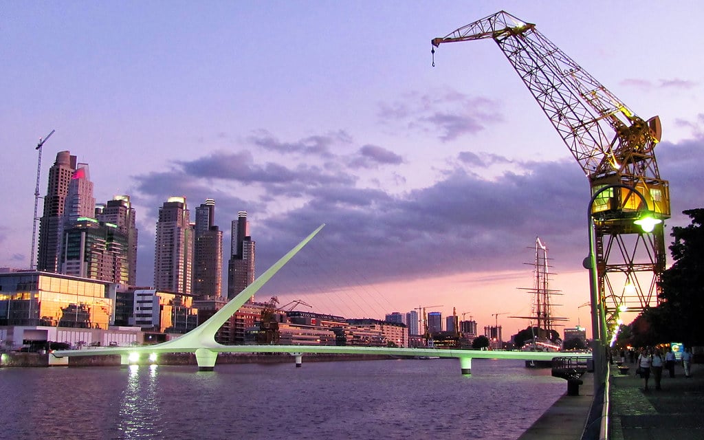 Puerto Madero waterfront in Buenos Aires