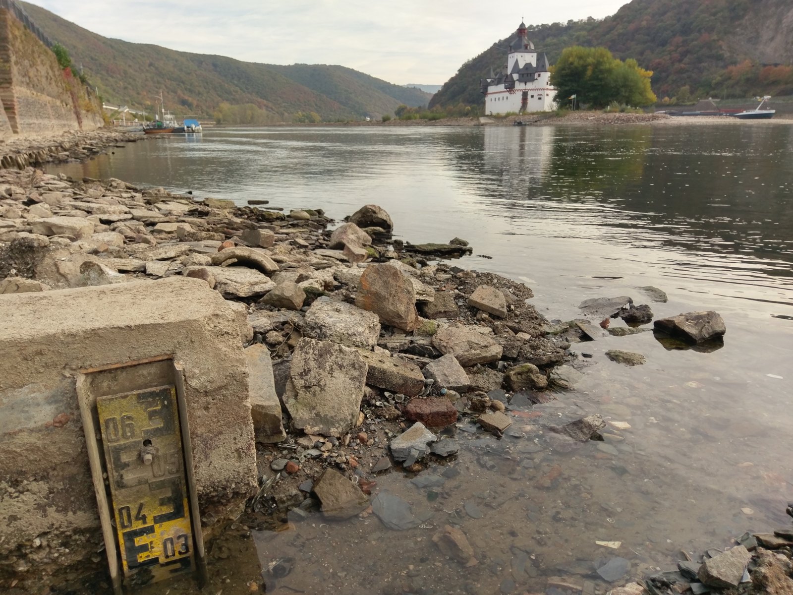 The Rhine at record-low water during Europe's heatwave, a sign of the pressure redrawing Europe's supply map