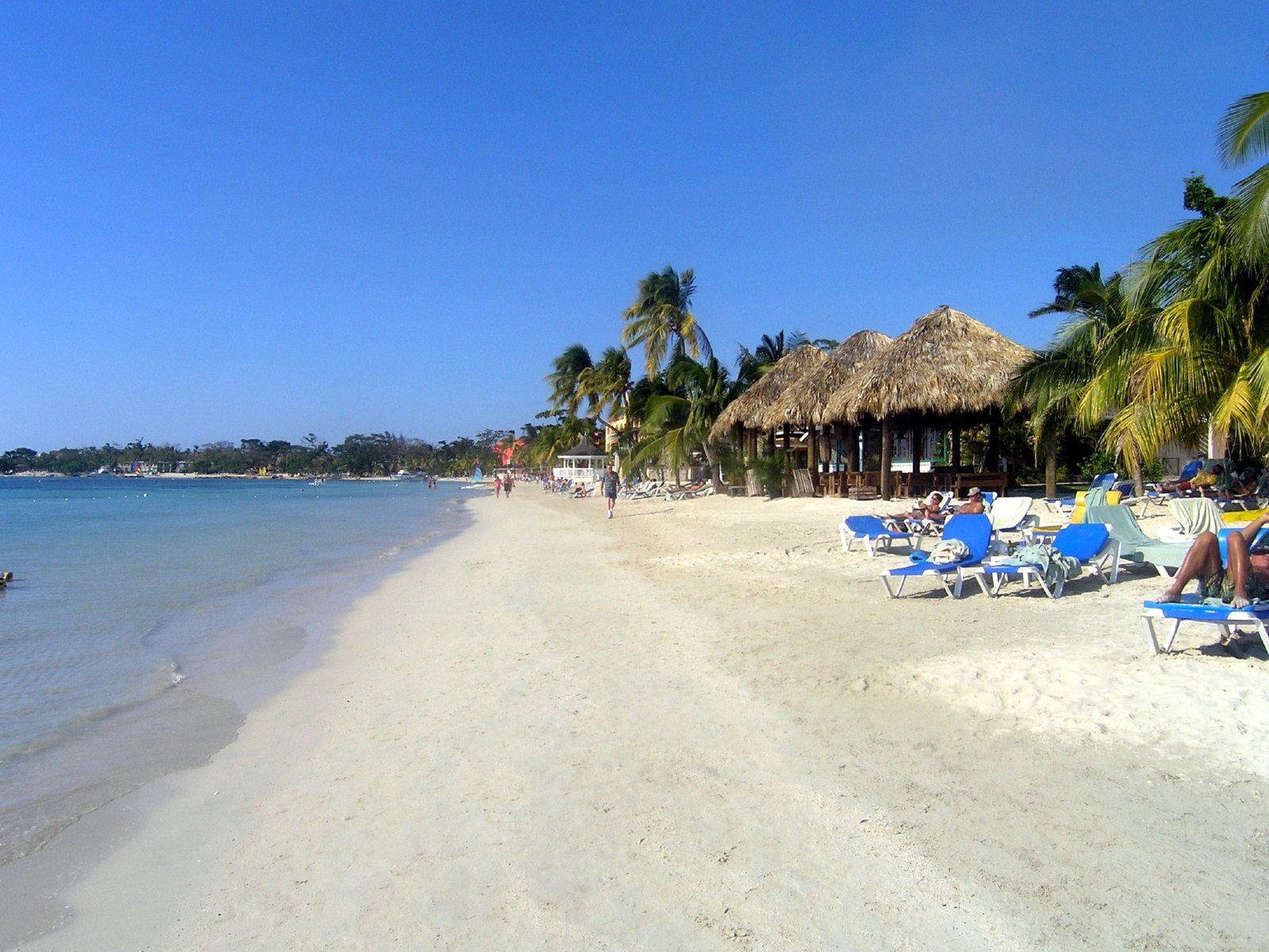 A beach at a resort in Jamaica.