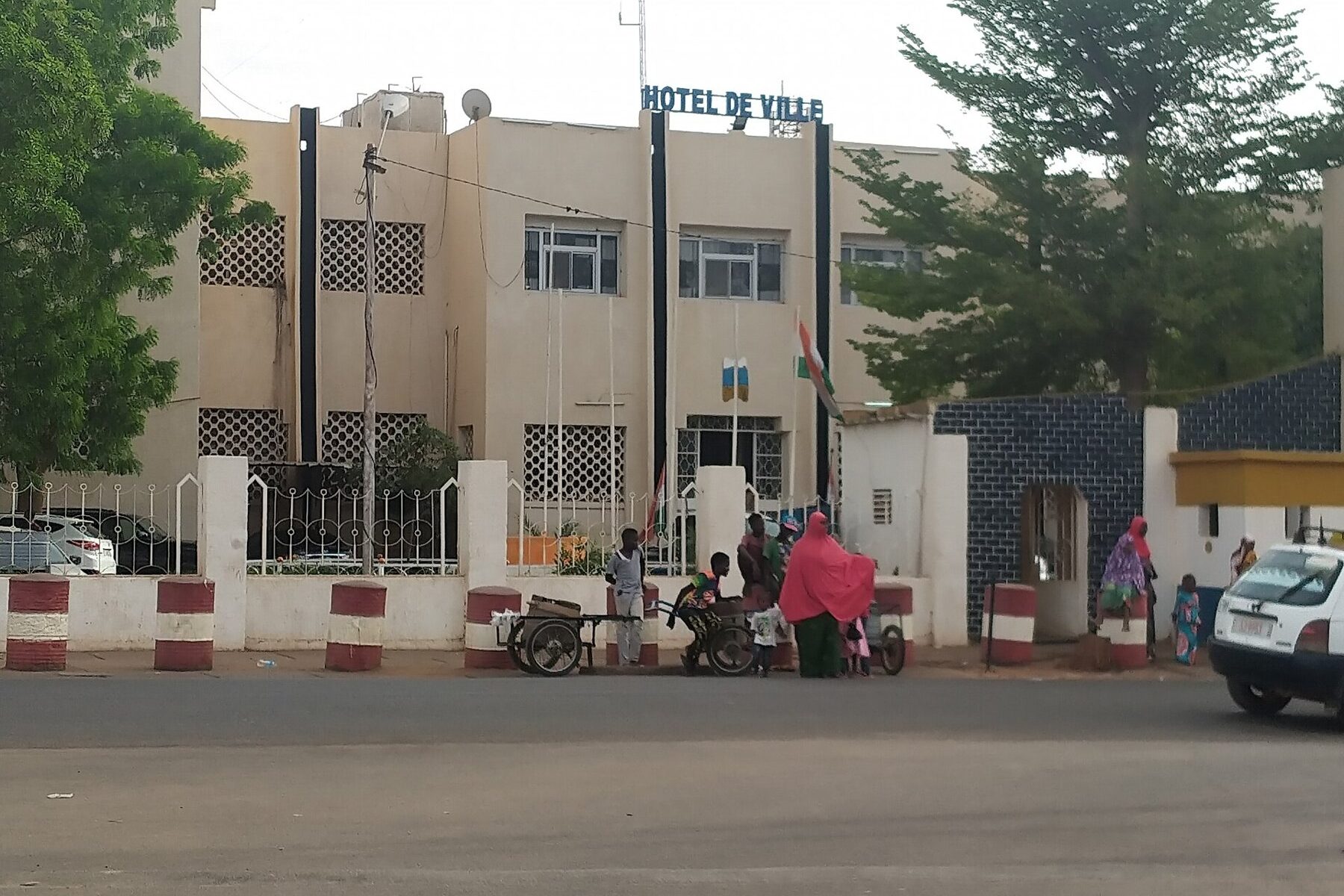 Niamey city hall, the capital where Niger's 2026 budget revision was approved