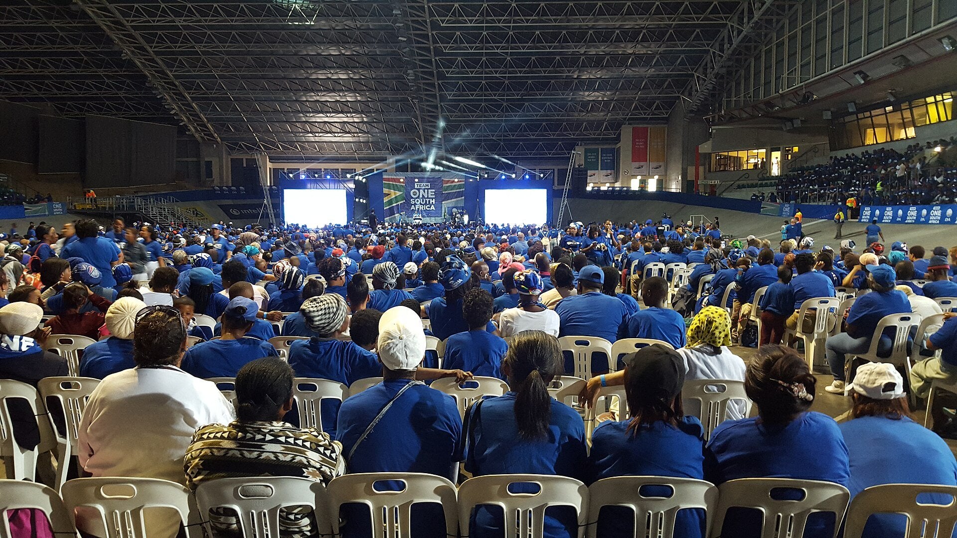 DA manifesto strategy - Democratic Alliance supporters at a manifesto launch rally in South Africa