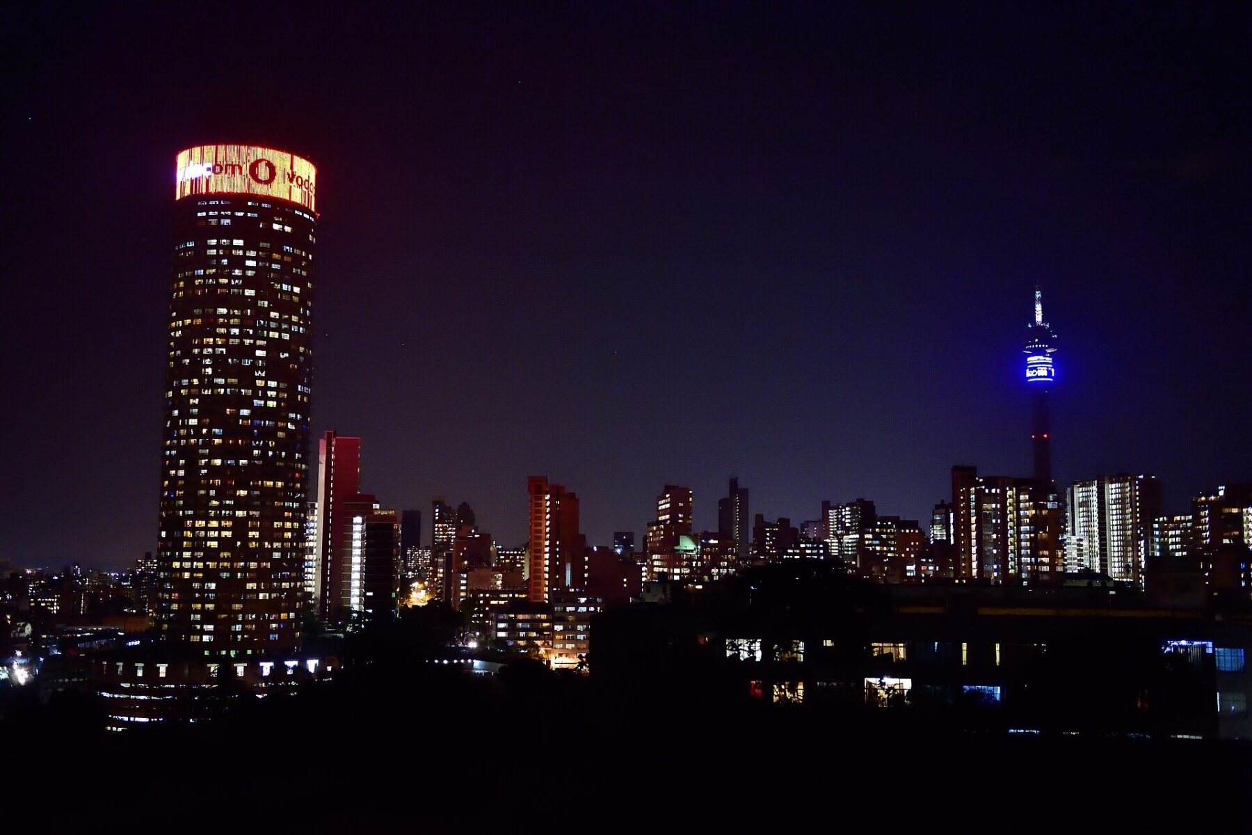 Standard Bank leadership - Johannesburg financial district skyline, South Africa