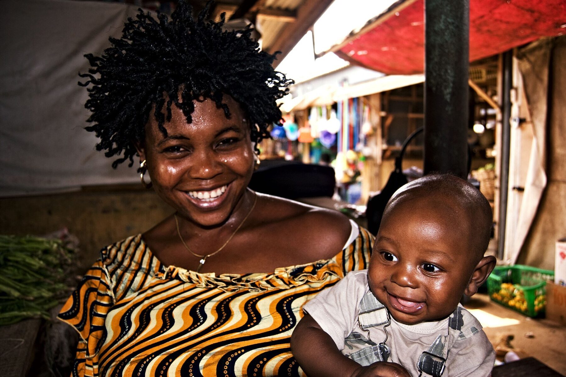 African consumer trust - vendor at Lekki Market in Lagos, Nigeria