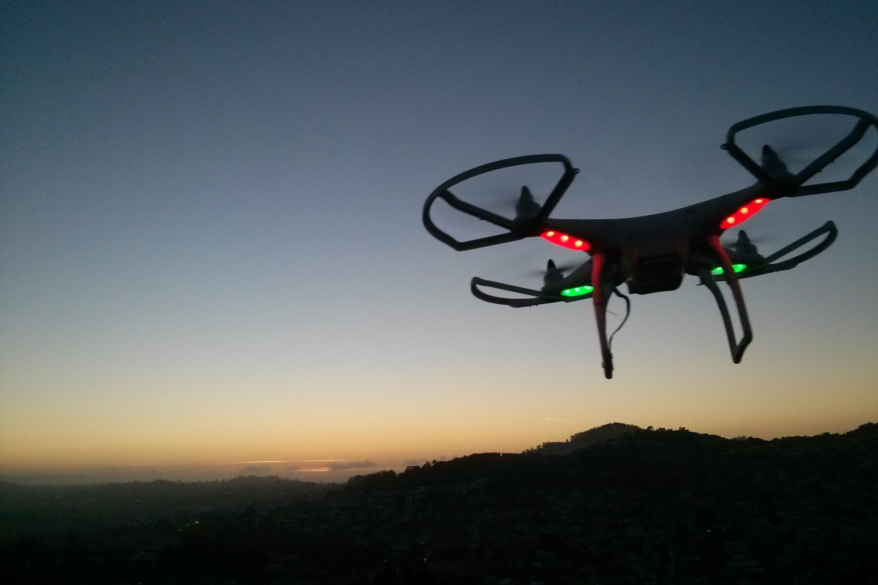 Cheap Drone Problem — a small quadcopter drone in flight