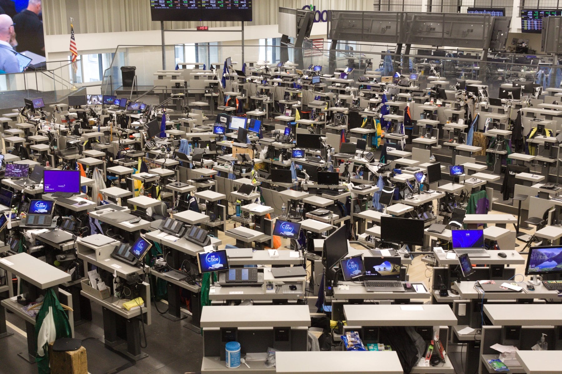 Brazil derivatives access - the trading floor of the Chicago Board of Trade