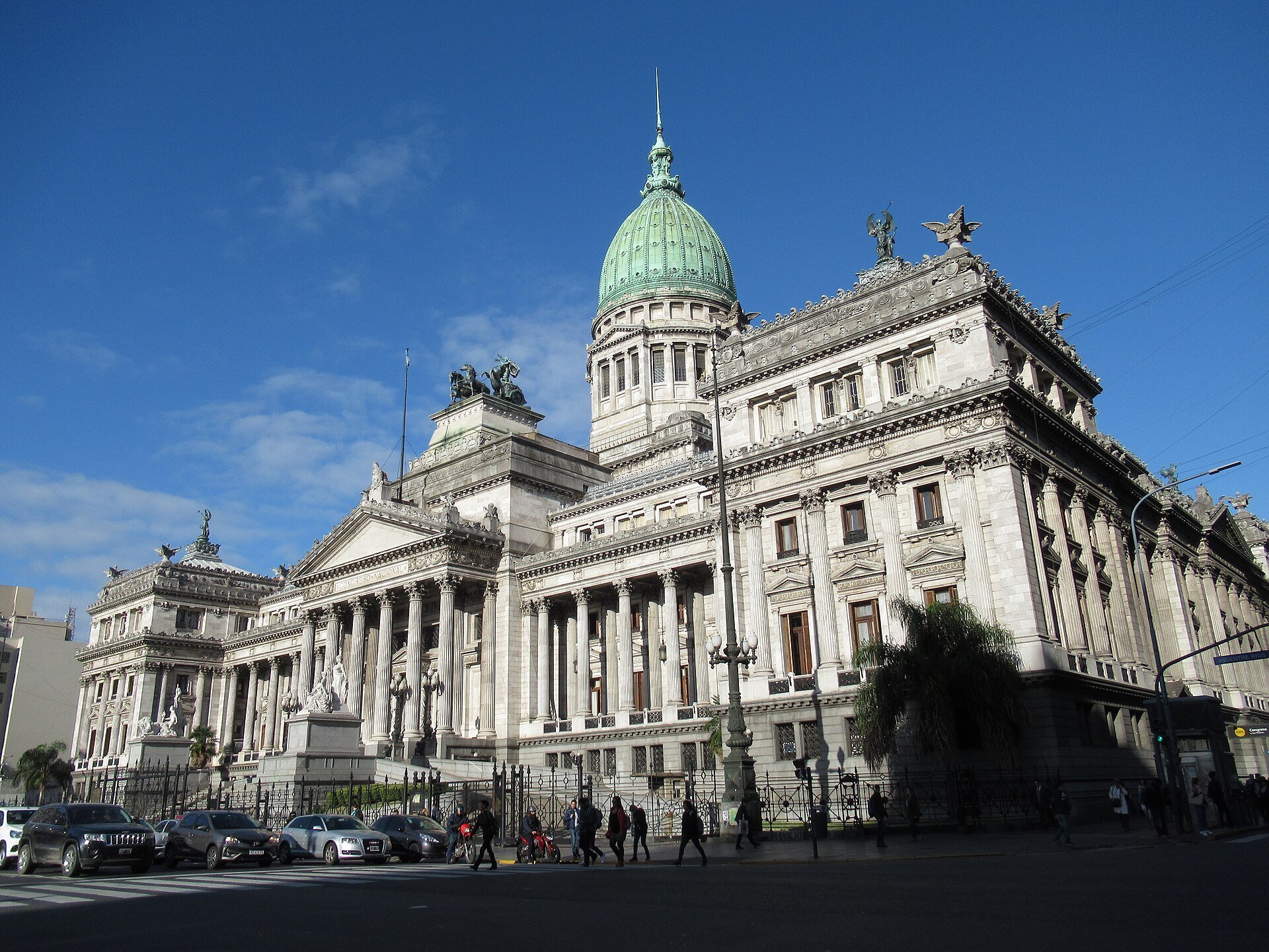 central bank charter - the Congress building in Buenos Aires