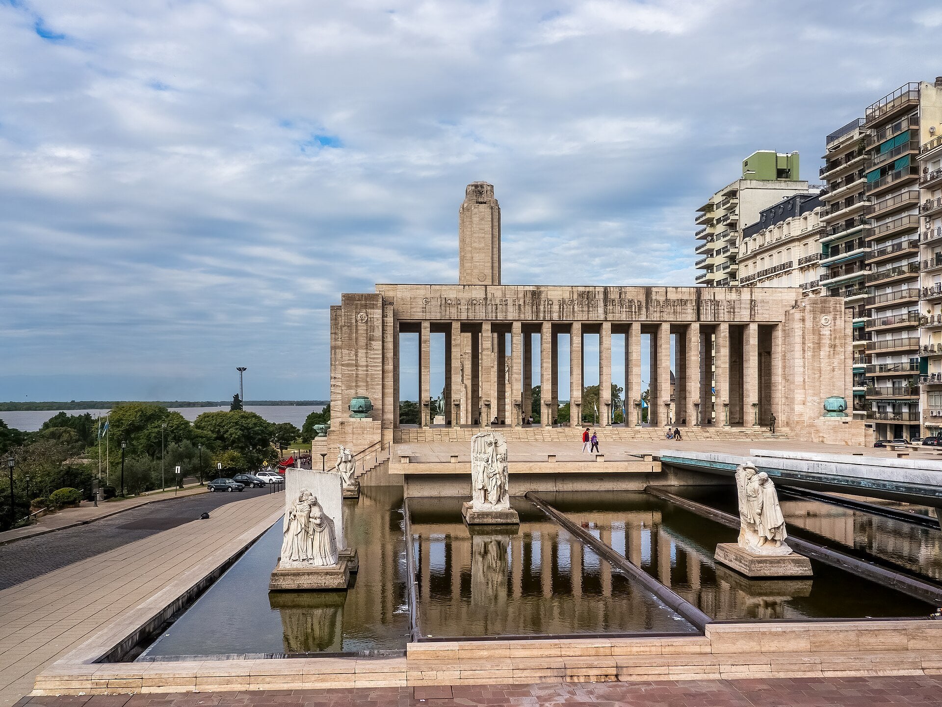 Rosario - the National Flag Memorial beside the Parana river