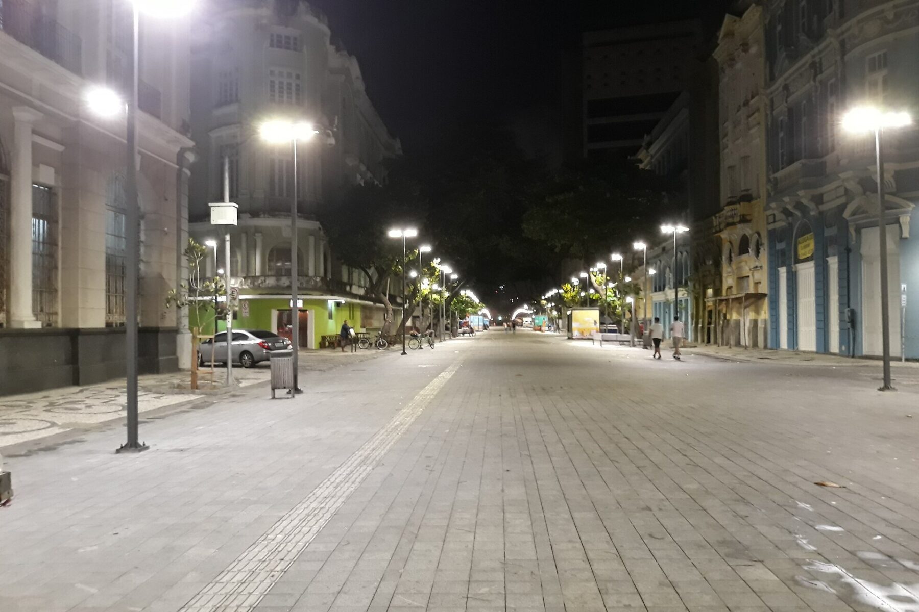 Recife this weekend - Avenida Rio Branco in the historic Bairro do Recife at night