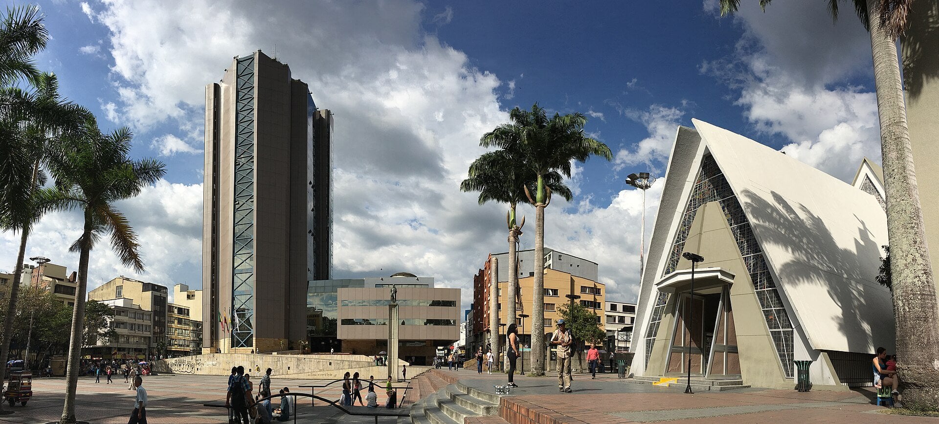Colombia reconstruction - a panorama of Armenia in Quindio