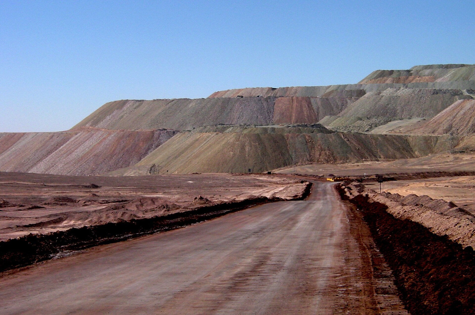 Escondida - the vast open pit of the Escondida copper mine in northern Chile