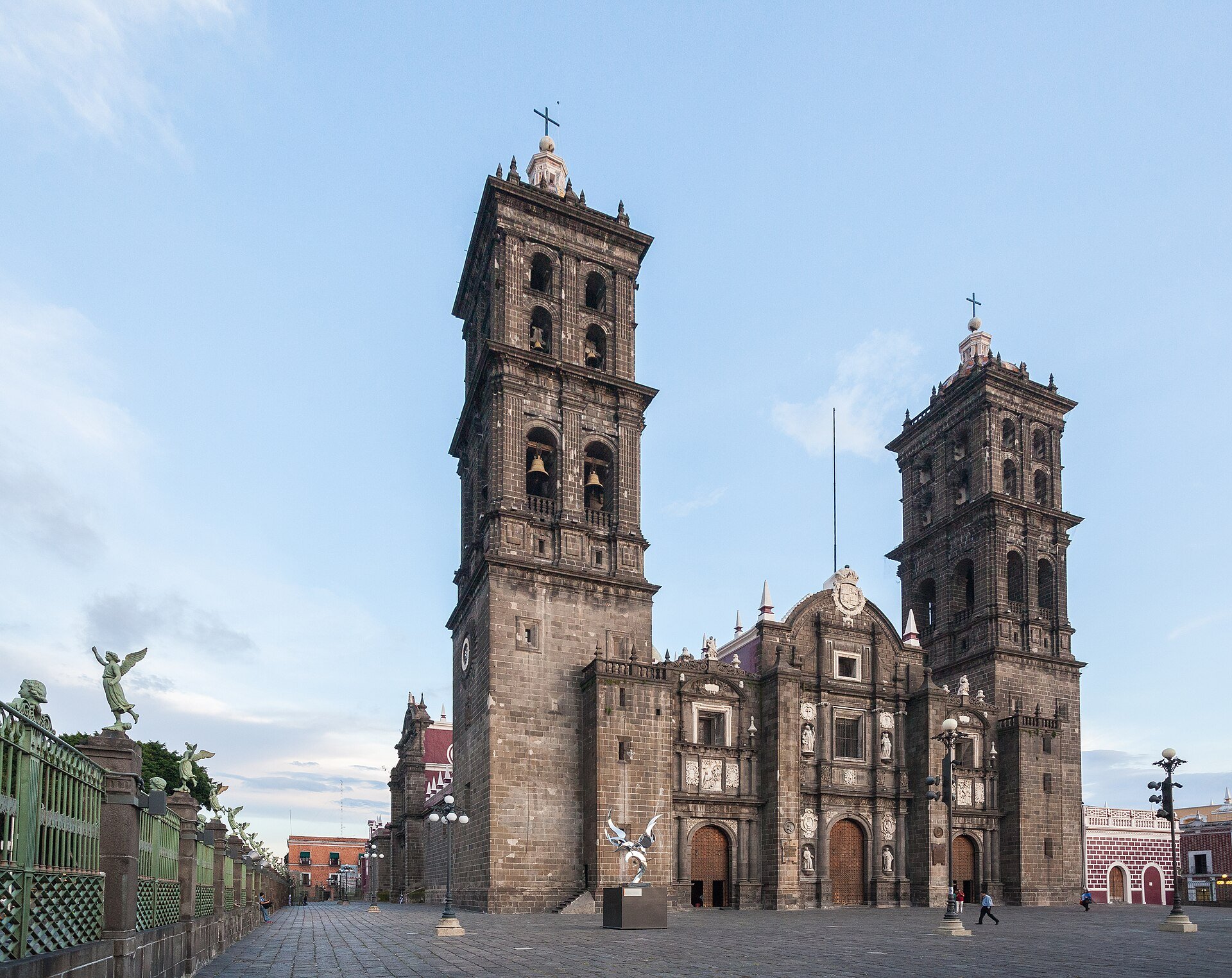 Camila - the cathedral of Puebla, Mexico