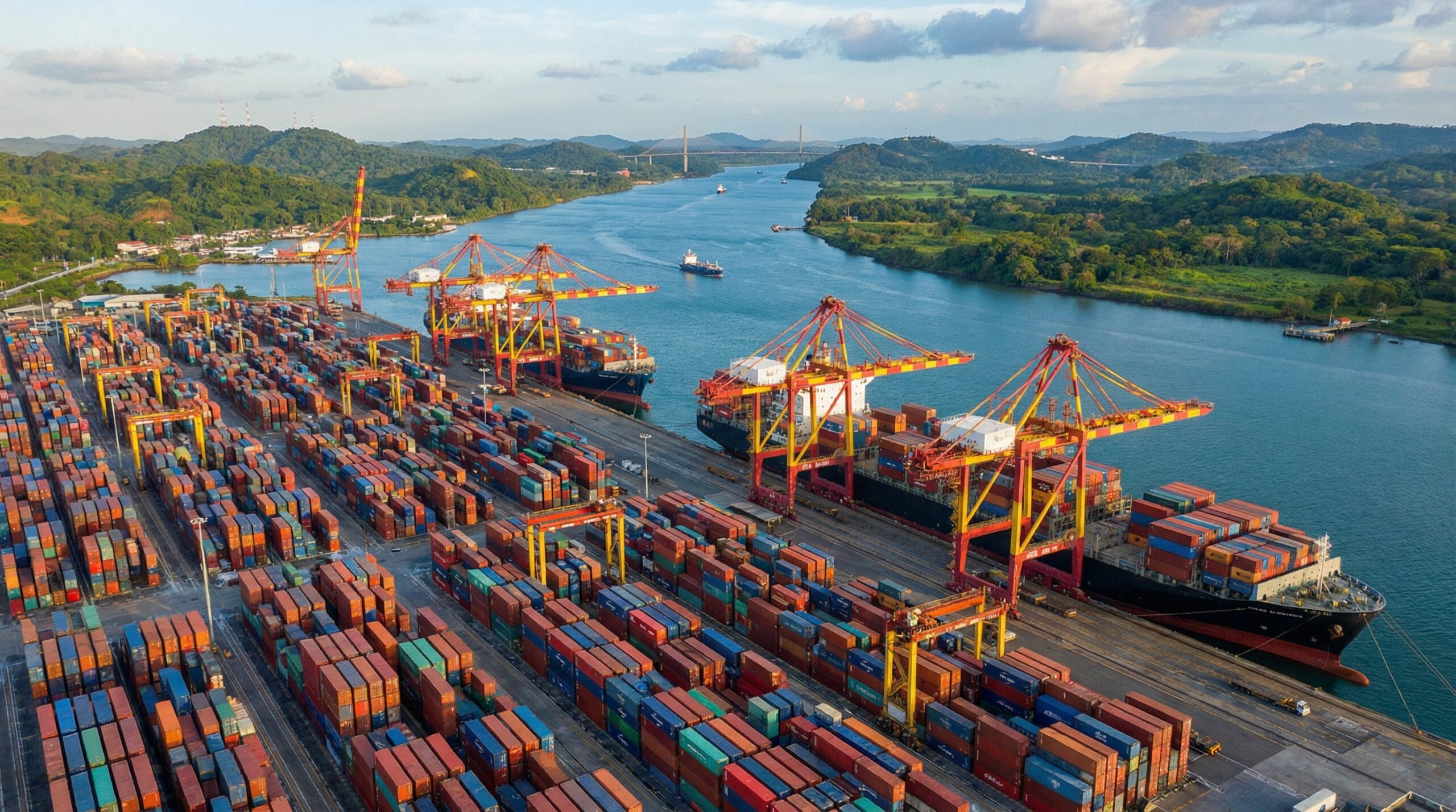 Petroterminal de Panama - a container port on the Panama Canal