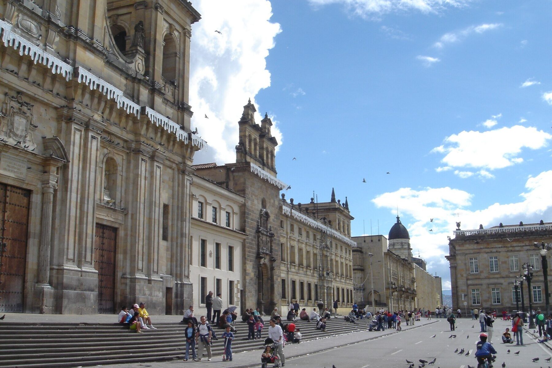 The Plaza de Bolivar in Bogota, Colombia, near where De la Espriella met the country's Attorney General