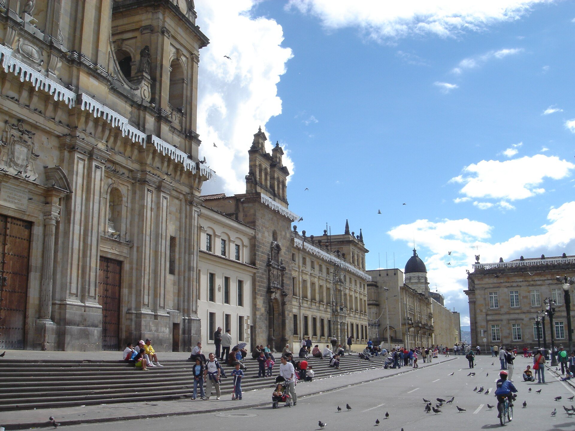 The Plaza de Bolivar in Bogota, Colombia, near where De la Espriella met the country's Attorney General