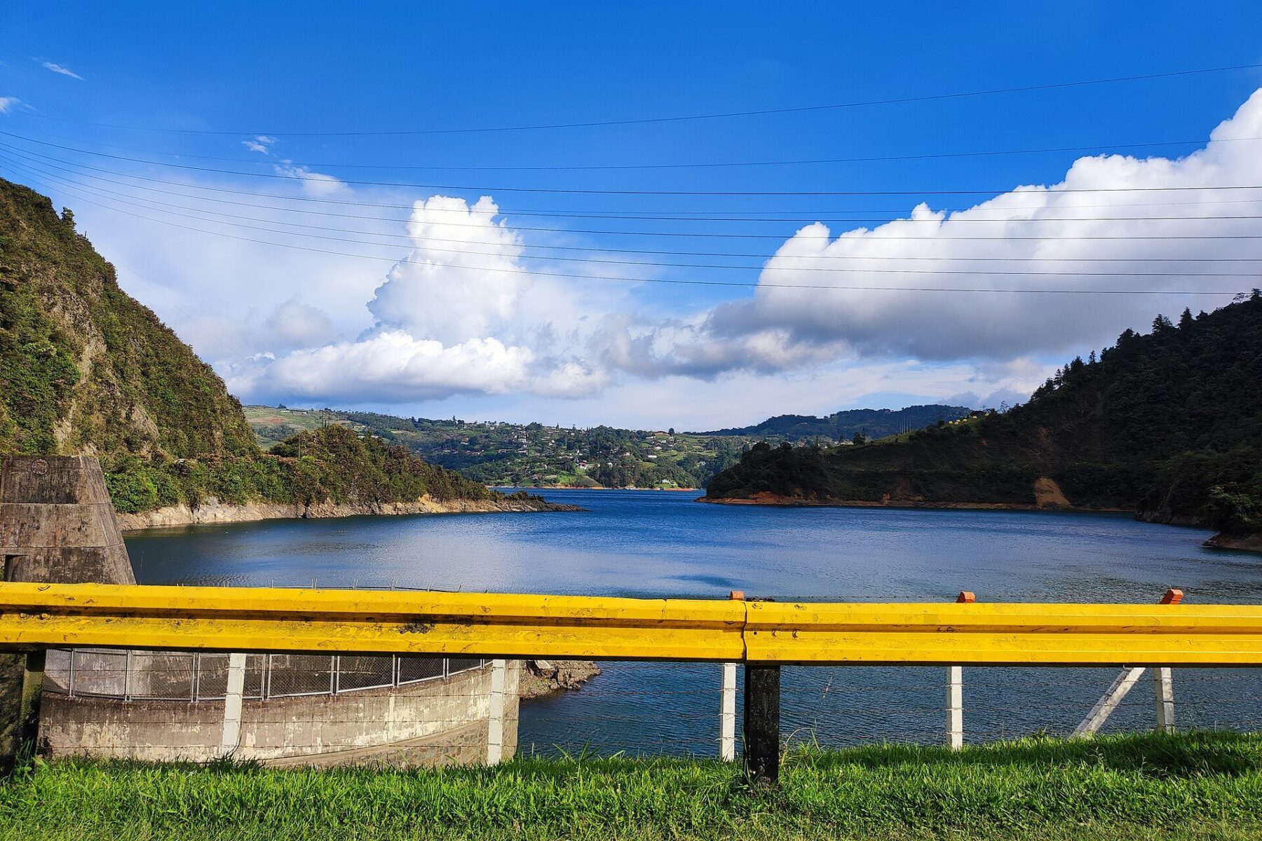 Colombia reservoirs - the Calima reservoir in Valle del Cauca