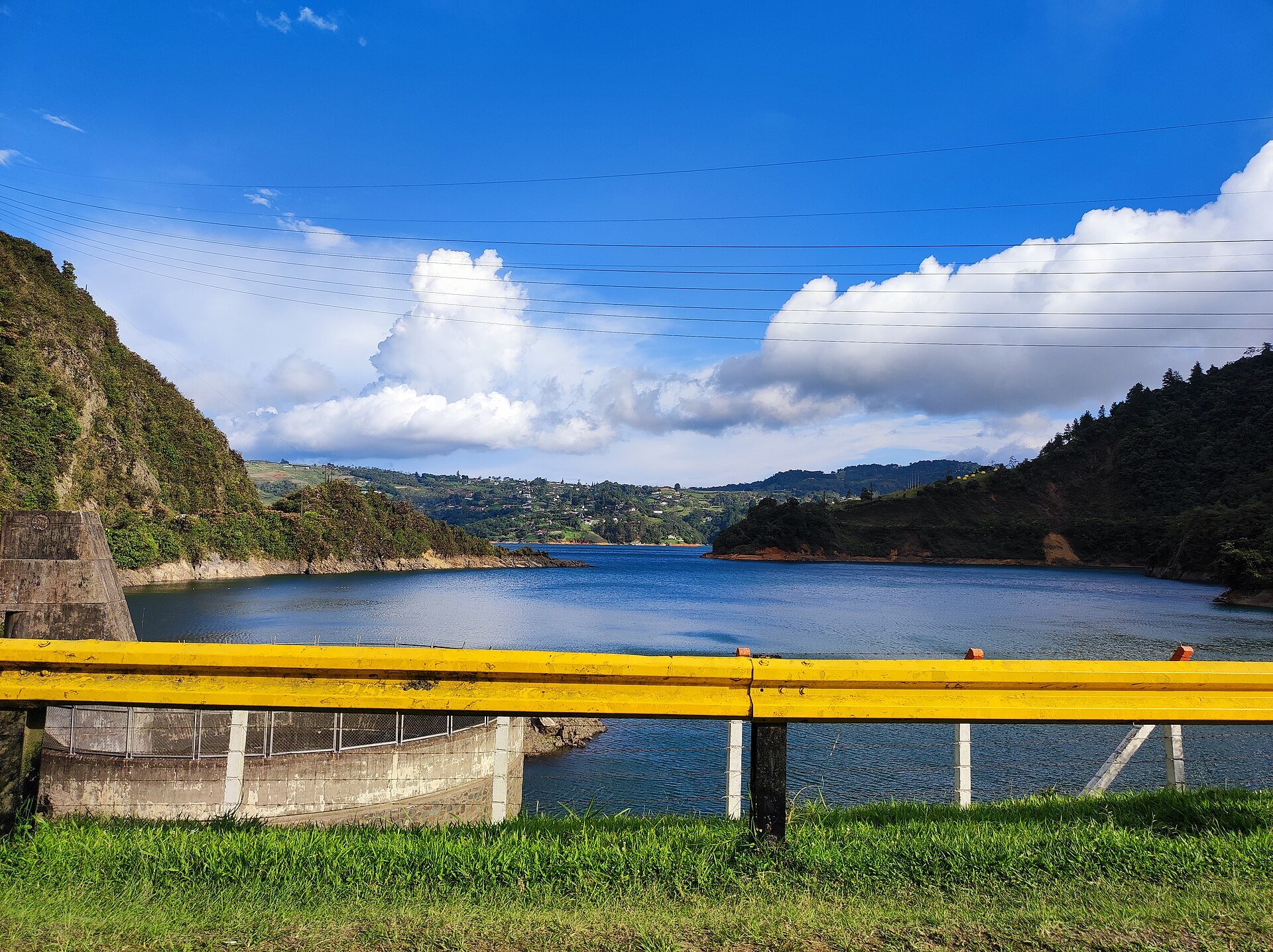 Colombia reservoirs - the Calima reservoir in Valle del Cauca
