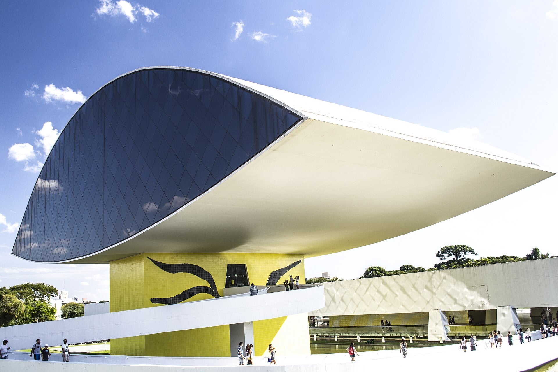 Curitiba Biennial - the Museu Oscar Niemeyer, the main venue