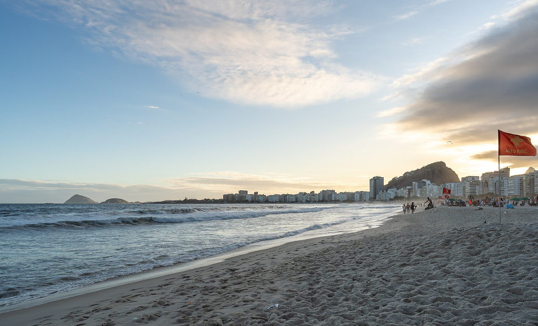 Rio this weekend - sunset over Copacabana beach in Rio de Janeiro