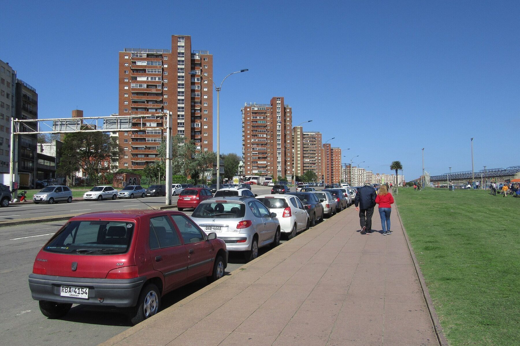 CAF portfolio - buildings along the rambla in Montevideo