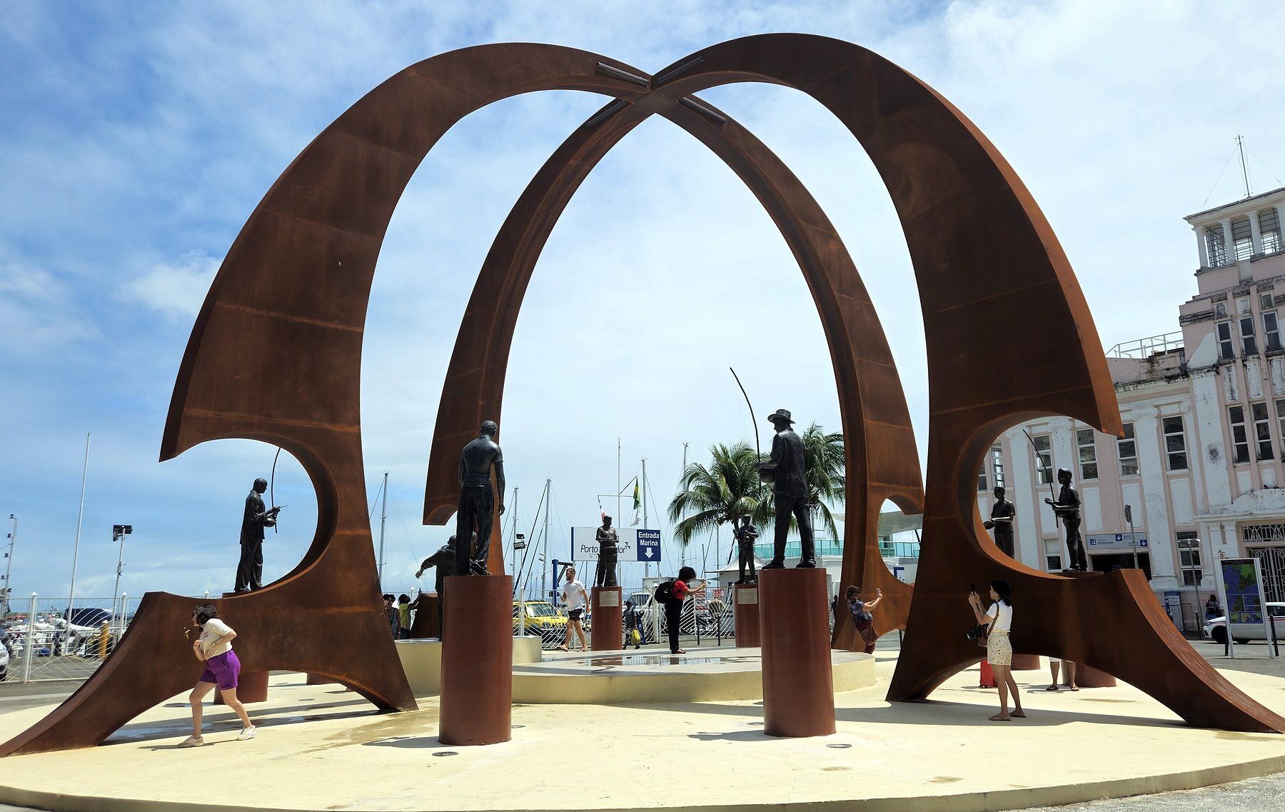 Afrocria - capoeira players in a roda, part of Afro-Brazilian culture celebrated in Salvador, Bahia