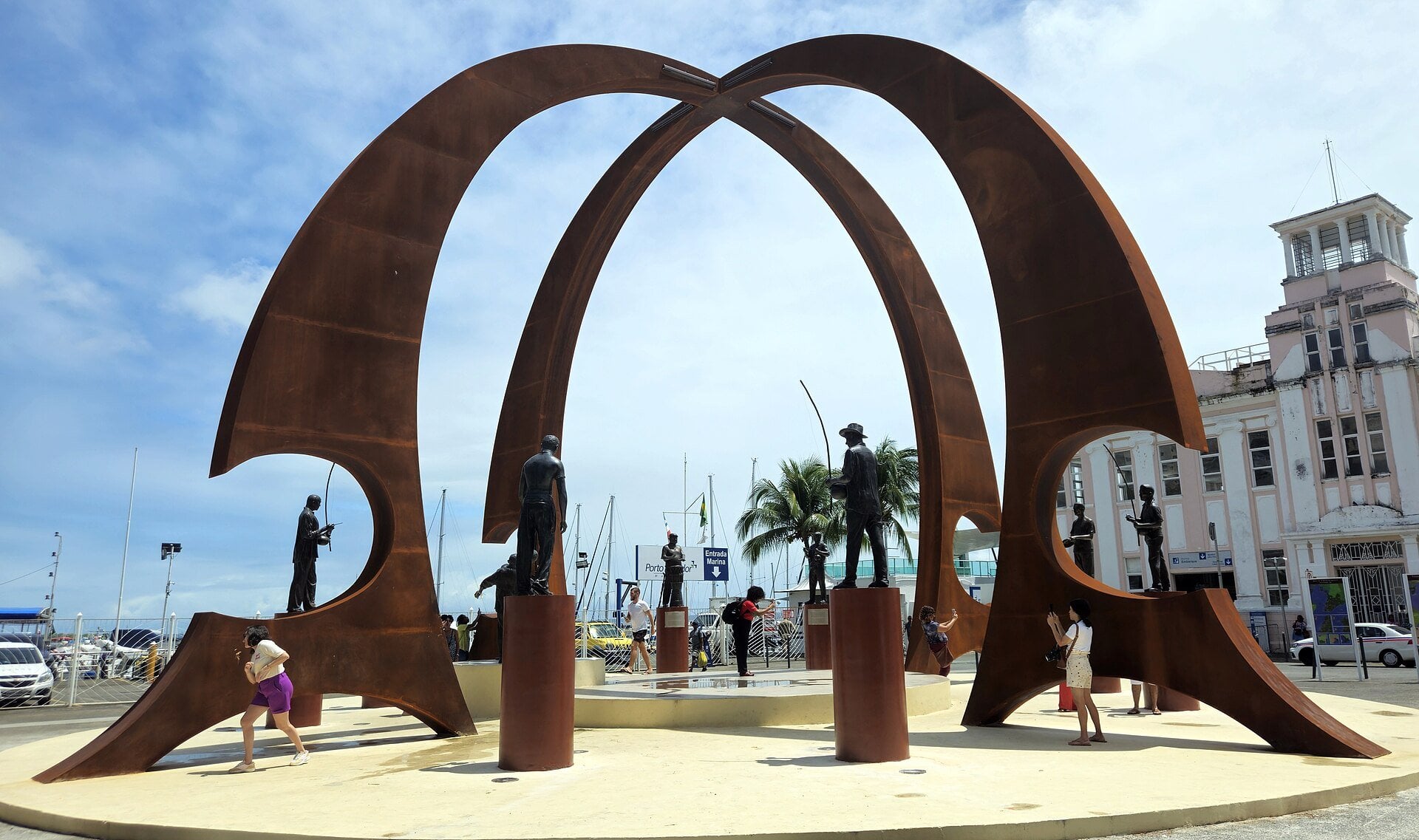 Afrocria - capoeira players in a roda, part of Afro-Brazilian culture celebrated in Salvador, Bahia
