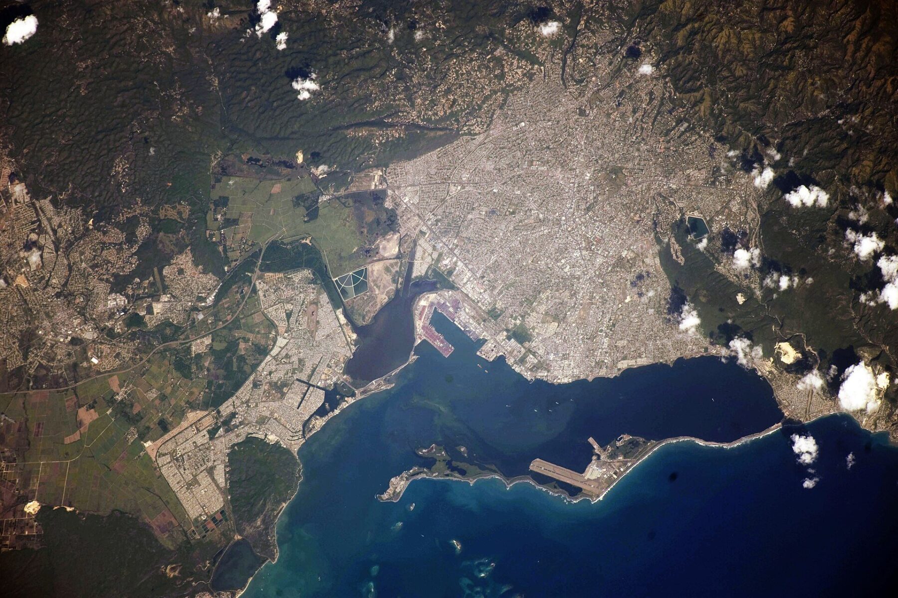 Seprod profit - Kingston and its harbour seen from orbit