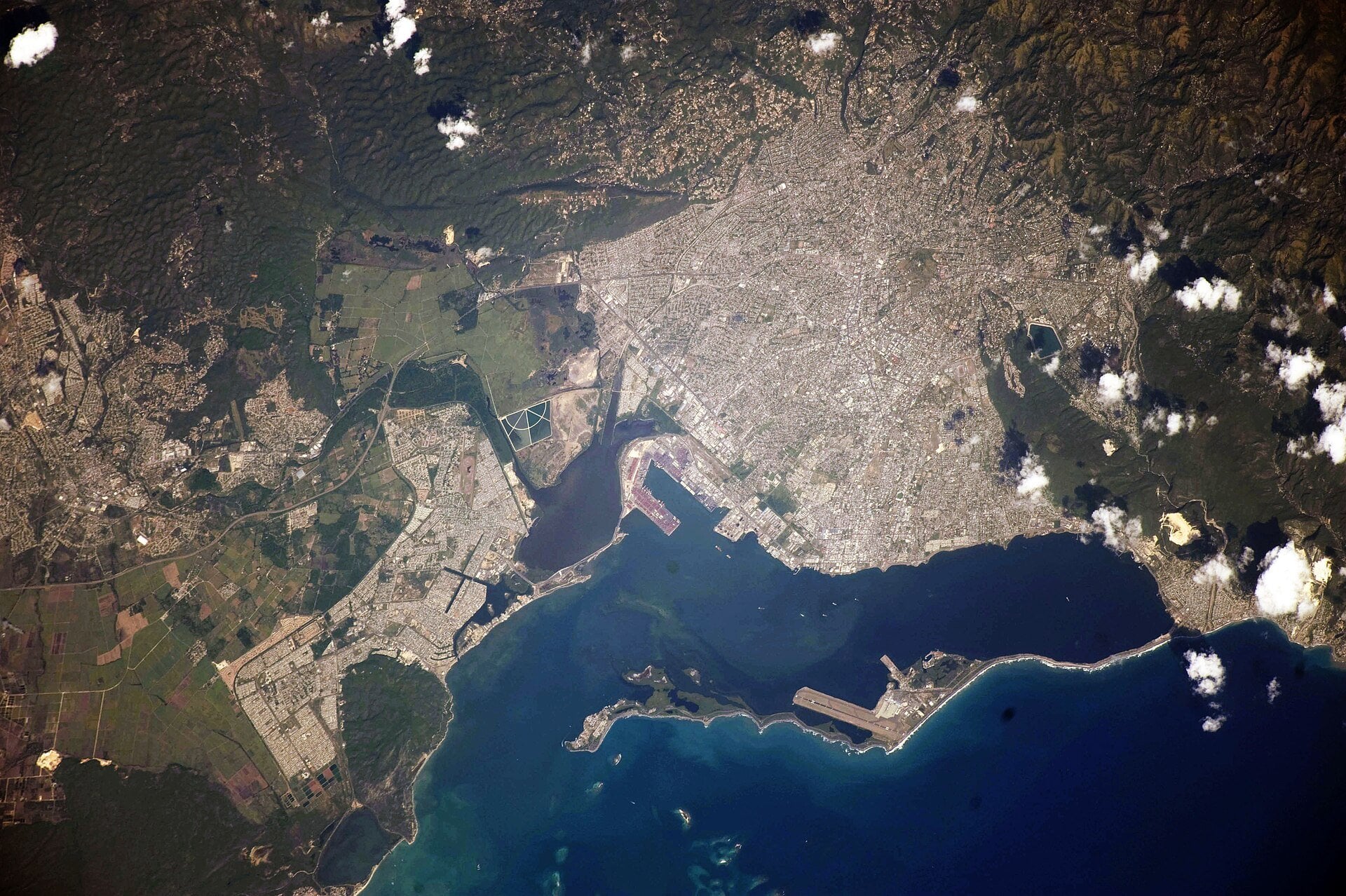 Seprod profit - Kingston and its harbour seen from orbit