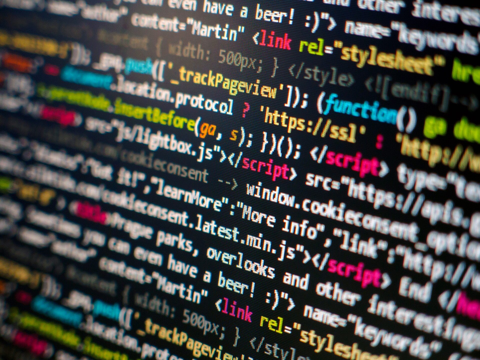 Lines of programming code on a screen, illustrating the software engineering work at the heart of Globant's IT-services business