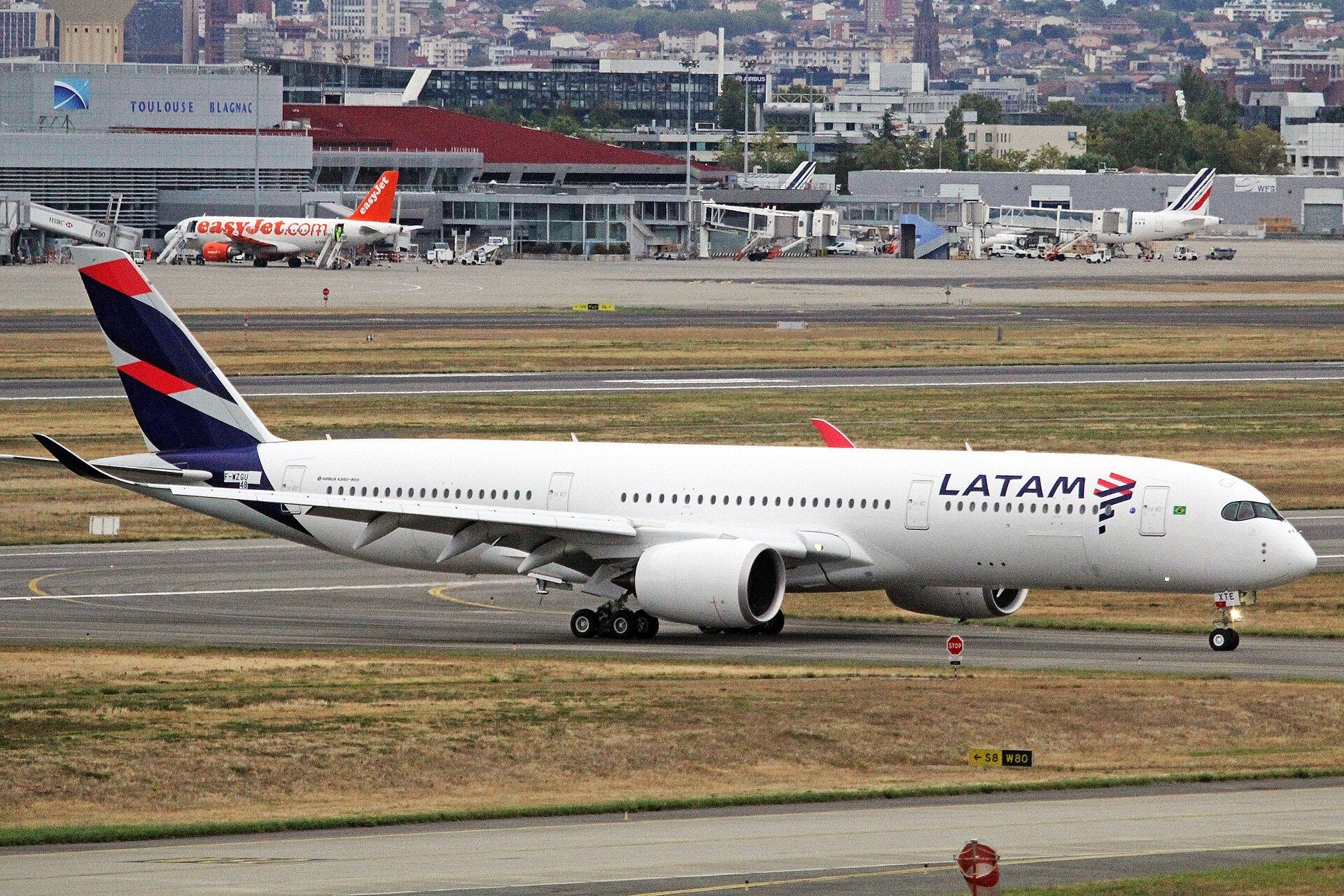 LATAM data breach - a LATAM Airlines Airbus A350