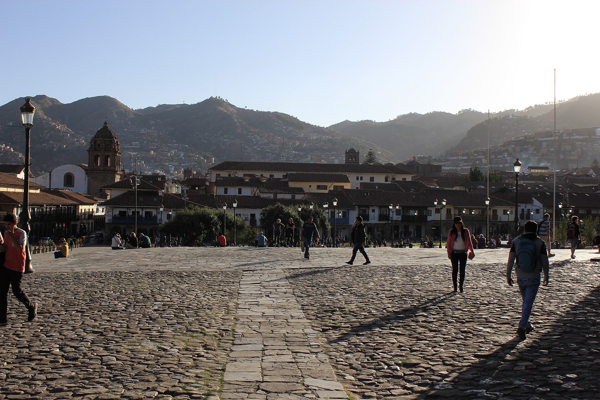 cooking gas emergency - a street in Cusco, one of the five affected regions