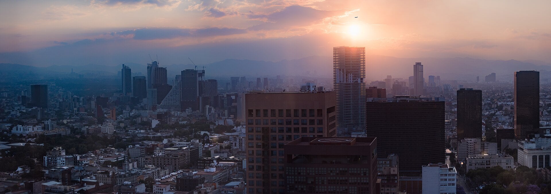 Mexico City weekend - the Paseo de la Reforma skyline in CDMX