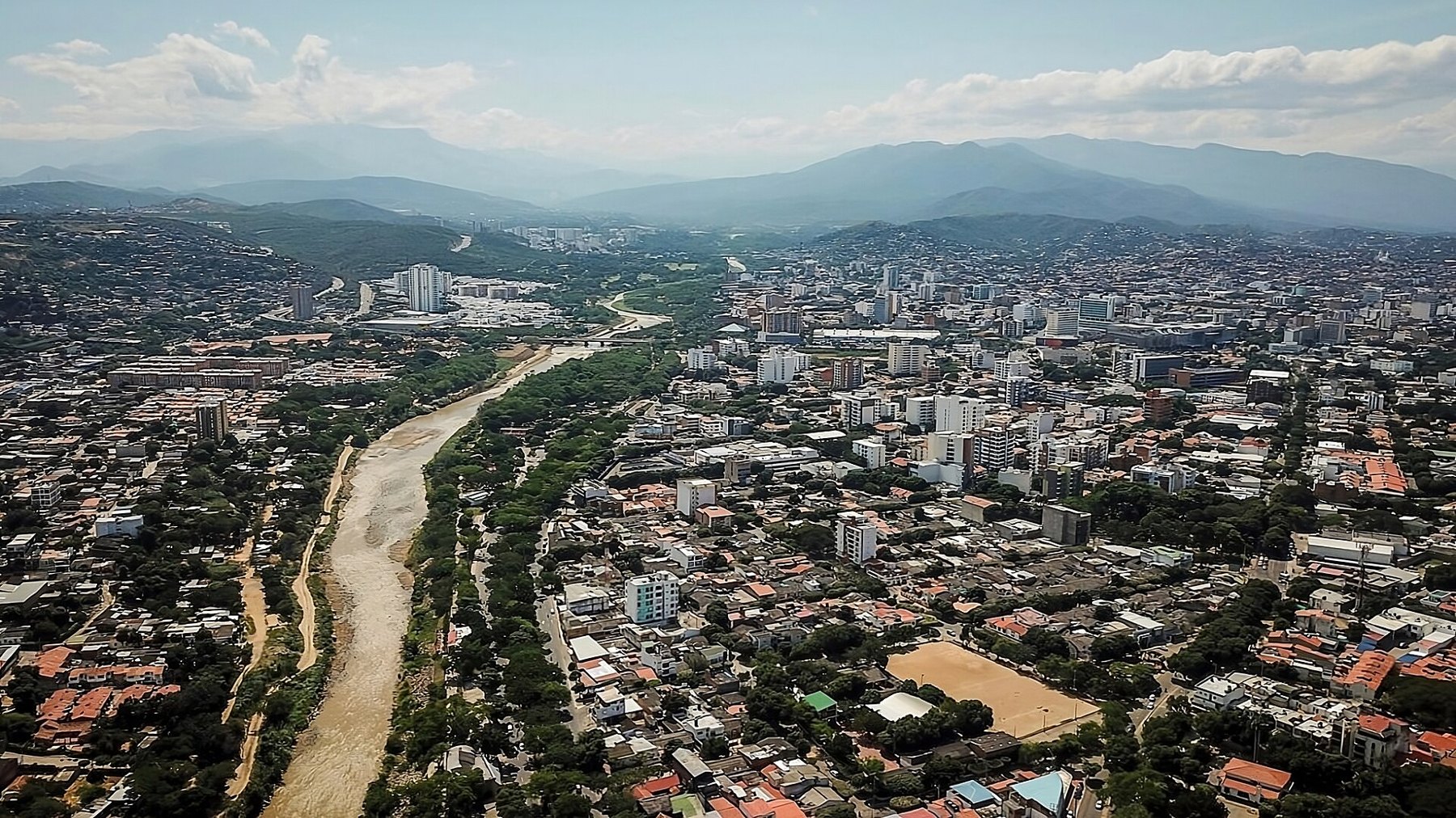 Cucuta seen from above, host city of the Cúcuta Book Fair