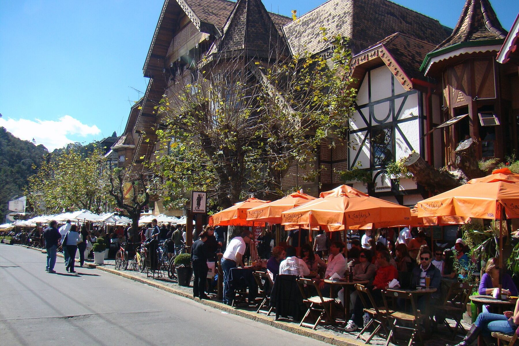A street in Campos do Jordao, one of the Brazil mountain towns in this guide