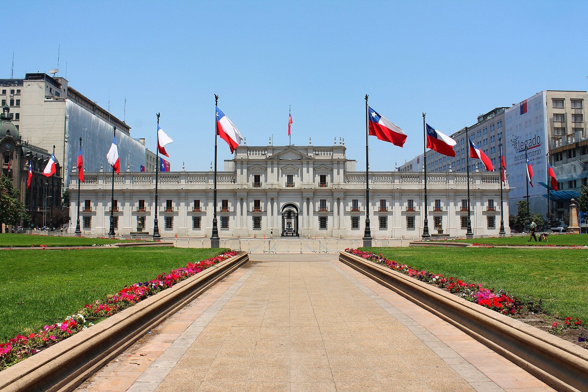 Kast security reform - Palacio de La Moneda, Chile's presidential palace in Santiago