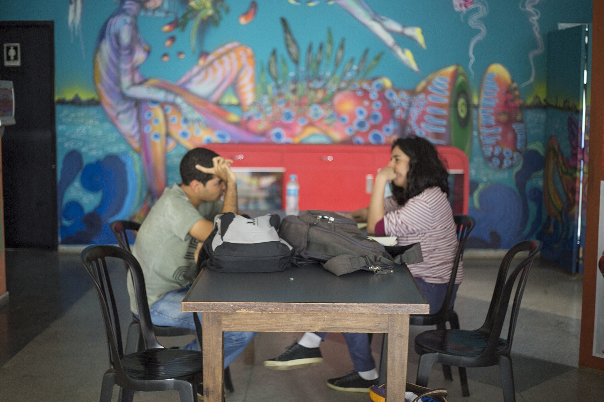 Cogna - university students studying at a campus in Salvador, Brazil