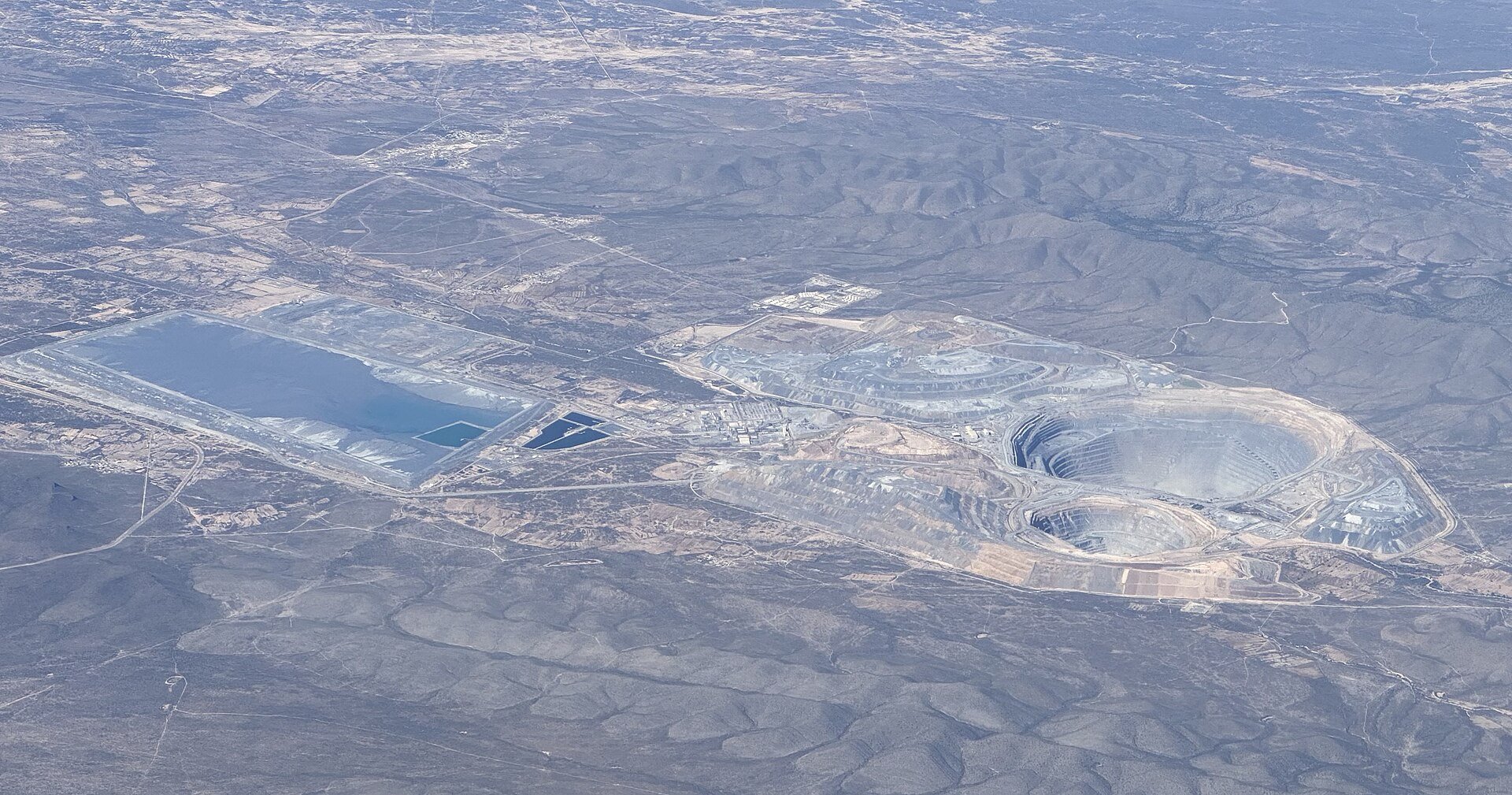 Aerial view of the Peñasquito open-pit silver mine in Zacatecas, Mexico, illustrating the silver sector that ties Peñoles to Fresnillo
