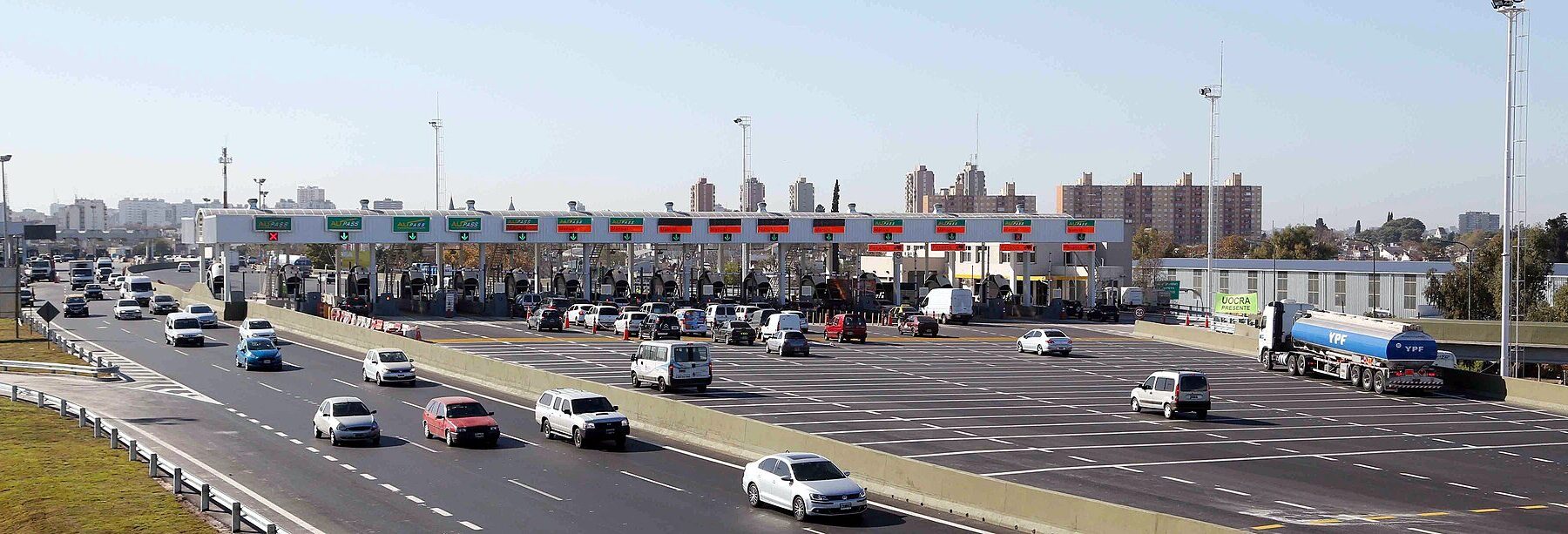 national highways - a toll plaza on an Argentine motorway